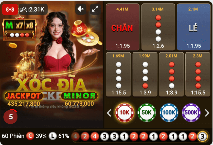 Xóc Đĩa Jackpot